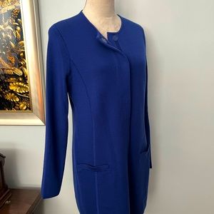 EUC Talbots Cardigan / Coat / Topper, Cobalt, M